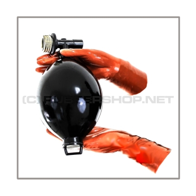 Beatmungsbalg PRESSURE-T schwarz mit 22 mm Medi-Anschluss und Gasmaskengewinde